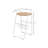 Coto Magazine Side Round Table, End Table with Magazine Holder for Living-1701236044-1701236047