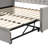 Upholstered Daybed With Pop Up Trundle-1124176275