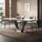 Light luxury simple rectangular dining table sets-107438203-107438201