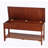 Quality Solid Wood Shoe Bench With Storage, Cherry