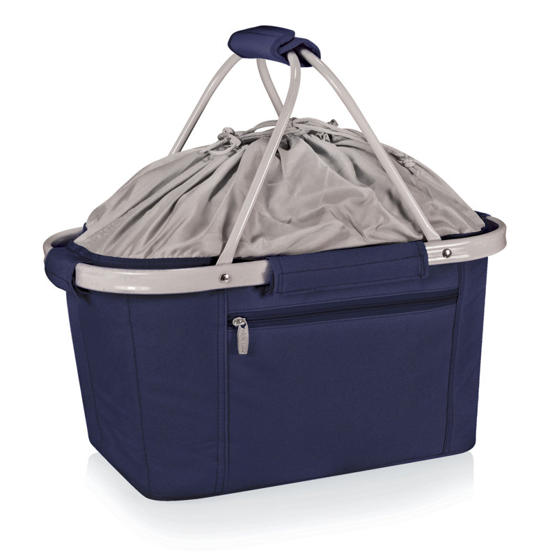 Panier de magasinage Metro - Panier de pique-nique pliable isolé, Bleu marine
