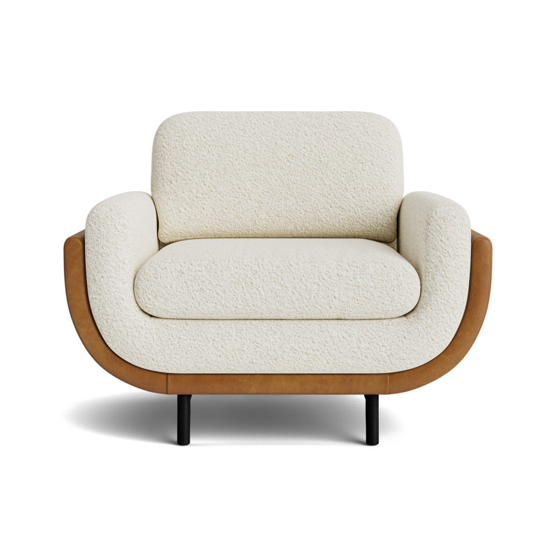 Regatta Chair, Berber - Cream/Bedford - Saddle, Black
