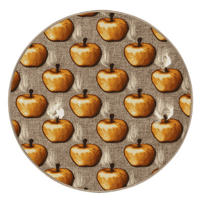 Washable Baked apples Desserts Area Rug