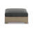Flora Upholstered Outdoor Ottoman with Sunbrella® Cushion