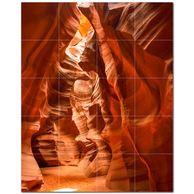 Canyon Photo 6'' x 6'' Satin Ceramic Decorative Mural