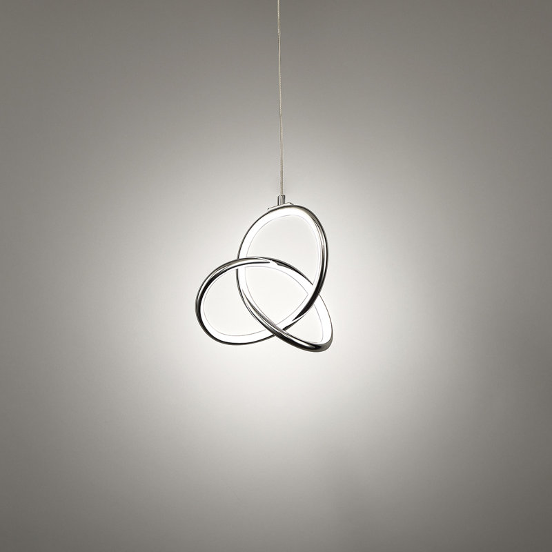 Vornado 1-Light LED Novelty Pendant, Chrome