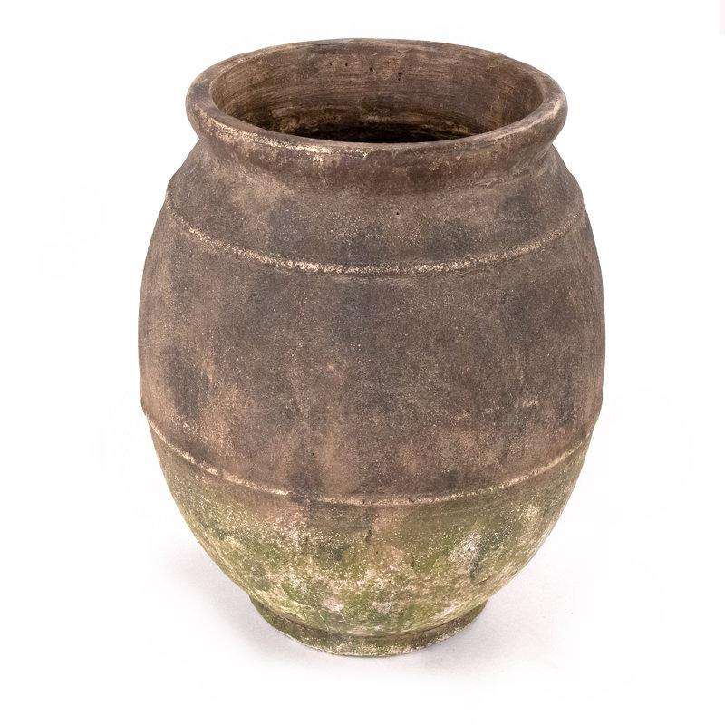Distressed Vase, 16"H x 13"W x 13"D