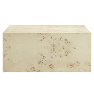 Modway Cosmos 36" Square Burl Wood Coffee Table