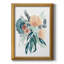 Toile encadrée de qualité supérieure bleu sarcelle et pêche II - prête à être accrochée-627412069