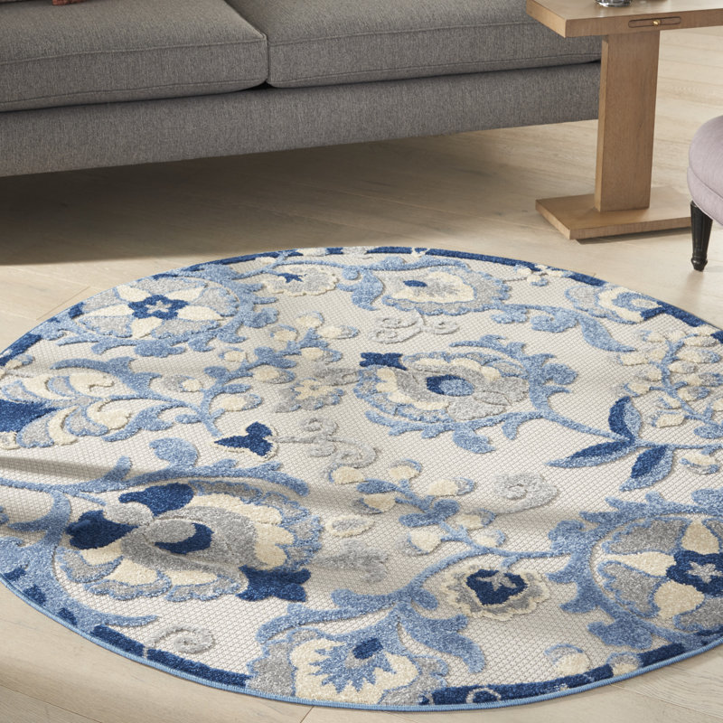 Tapis bleu Newton, Rond 5 pi 3 po