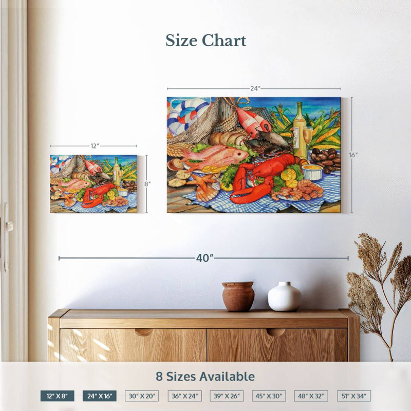 Yarlin Seafood Platter, 8" H x 12" W
