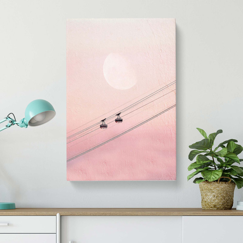 Cable Car To The Moon - Wrapped Canvas, 76cm H x 50cm W x 3cm D