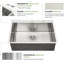 Évier de cuisine encastré simple en acier inoxydable L 28 po x l 22 po-126561569