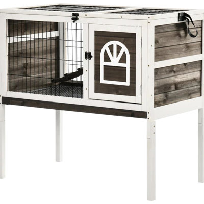 Spacious Pet House,Wood Rabbit Hutch