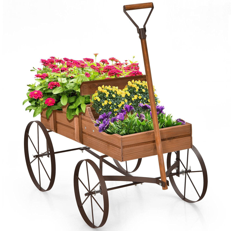 Addix Wood Plant Pot