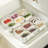 Divided Food Tray With Lid Stackable Snack Box, 6 Small Dividers, Transparent