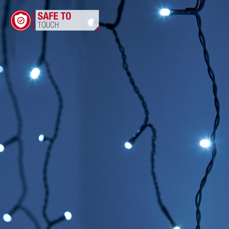 NETTA Icicle Fairy Christmas Lights - 2000 LED / 60M Lit-Length, Cool White