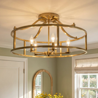Maris 5 - Light Ceiling Light in Brass