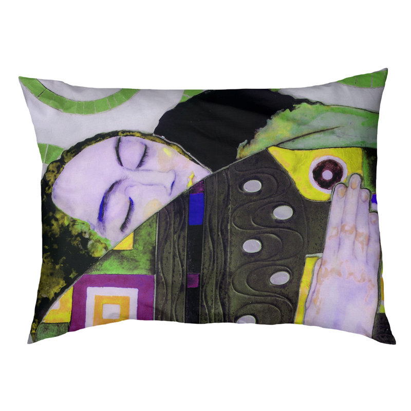 Coussin pour chien Carlile, Grand (H 17 po x l 52 po x P 42 po), Jaune / Noir / Bleu