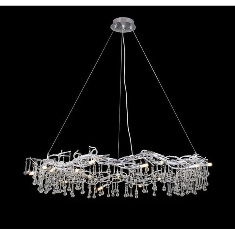 Lustre Susy, Argent, H 26 po x l 41 po x P 41 po, 14