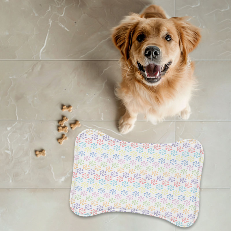 Gentle Beam - 1 Piece Bone Shape Feeding Mat