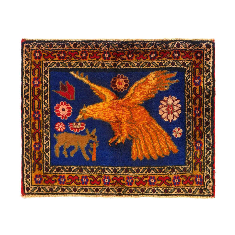 Tapis turc antique Oushak 2 pi 6 po x 2 pi 8 po