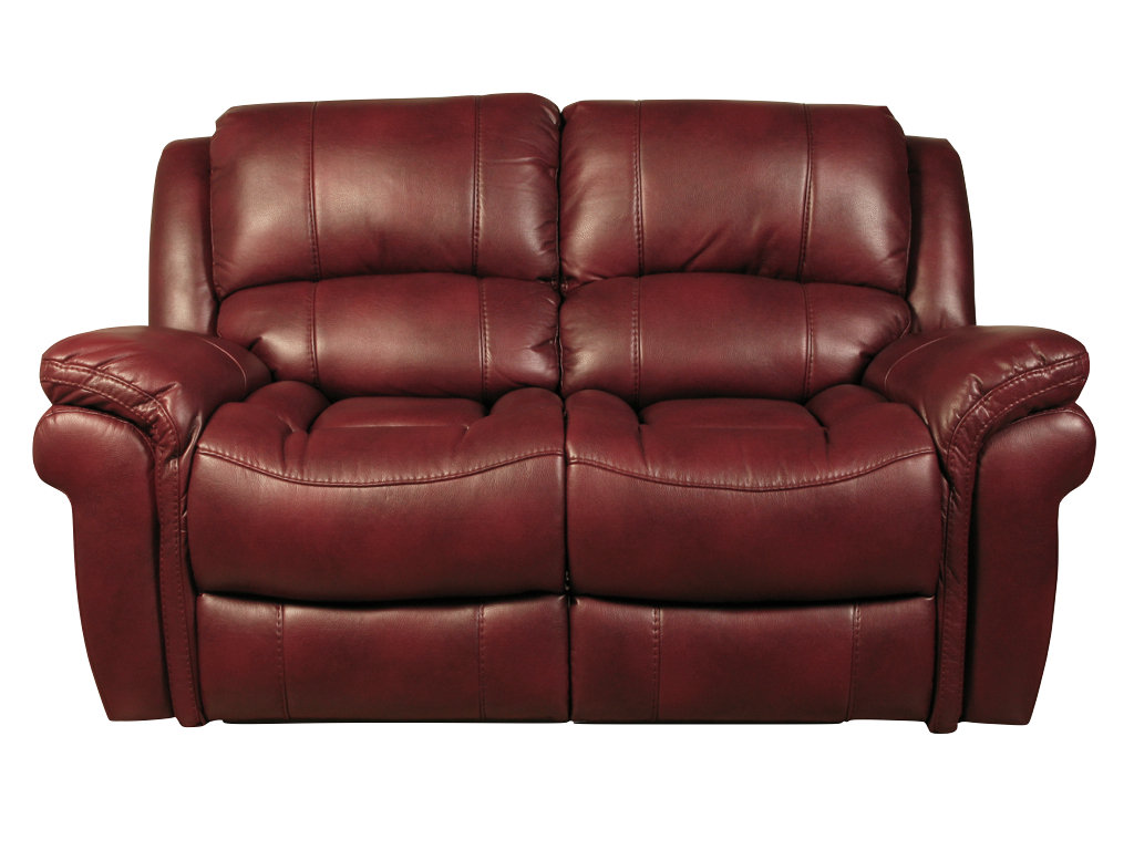 Lark Manor Zweiersofa Arles Polsterfarbe: Burgunderrot, Mechanismus: Manuell