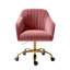 Chaise de travail en velours Adan-911968073