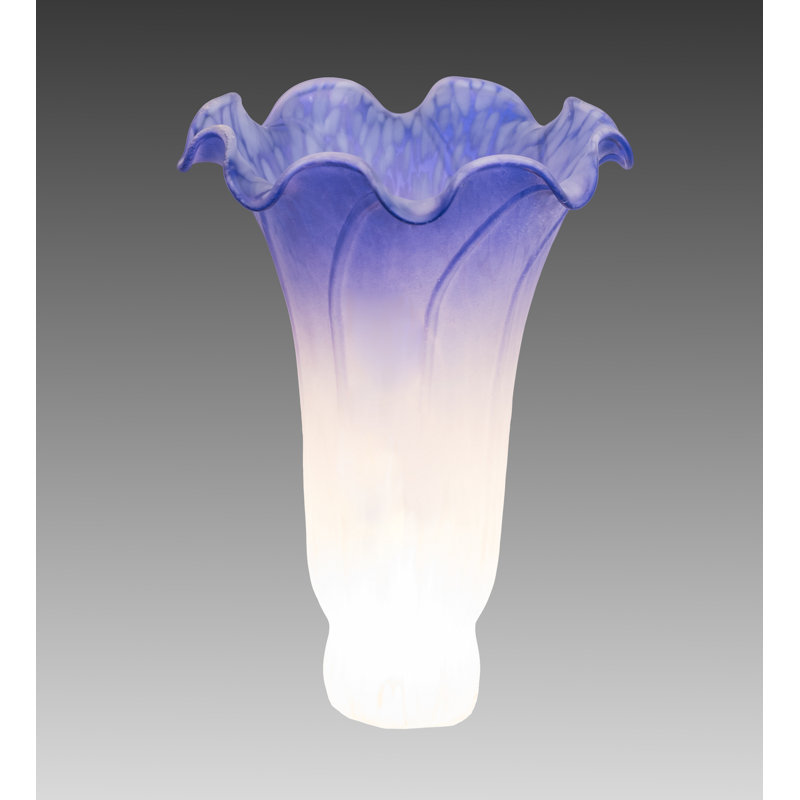 Novelty Lamp Shade, 6" H x 4" W x 4" D, Blue/White