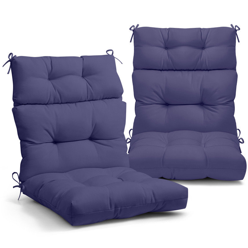 Indoor/Outdoor Seat/Back Cushion, Navy Blue