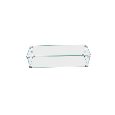 Rectangle Glass Fire Pit Accessory