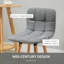 Upholstered Counter Stool with Metal Frame
