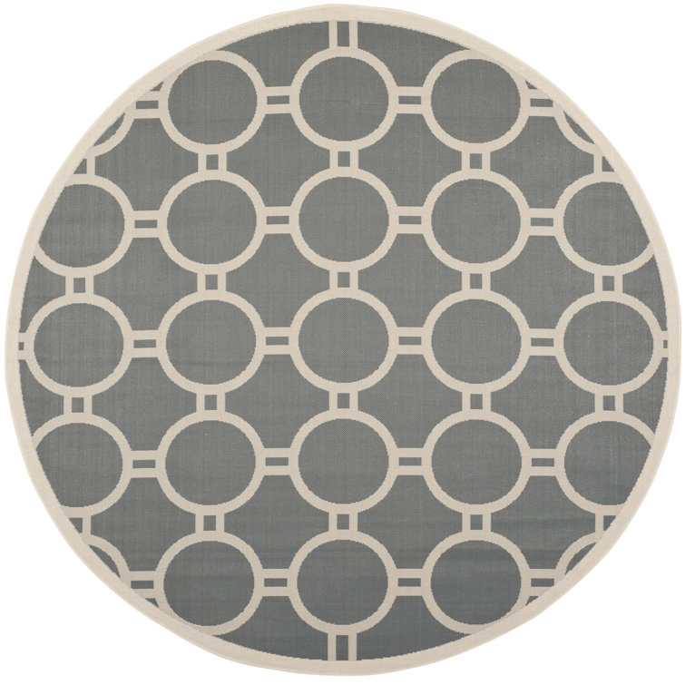 Arneshia Geometric Anthracite/Beige Area Rug