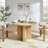 47" Round Dining Table For 4-6, Cross Pedestal Thickened Base, Kitchen Table For Kitchen Living Room-923668680