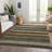 Machine Washable Indoor/Outdoor Xhevrie Khaki Rug-1523385914
