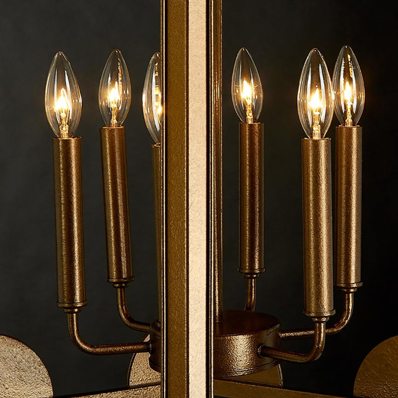 Lustre géométrique à 6 lumières Wilmington, Laiton bronzé
