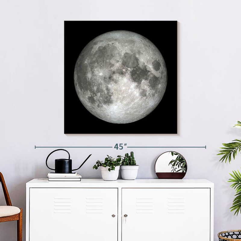 Oberle la lune dans le noir, H 30 po x l 30 po