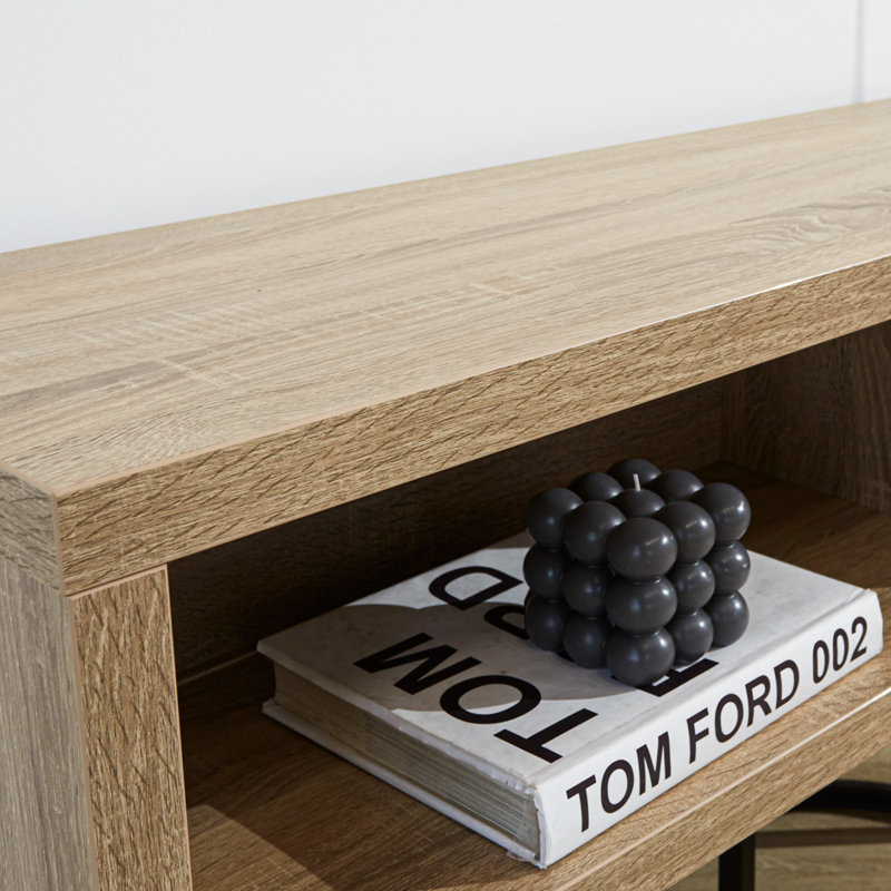 Avrom Unfinished TV Stand for TVs up to 58", Robson Oak