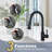 Pull Down Single Handle Kitchen Faucet with 3-Modes Advanced Spray-96215218