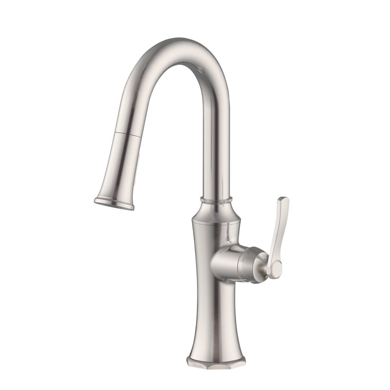 Robinet de bar rétractable Draper, Acier inoxydable
