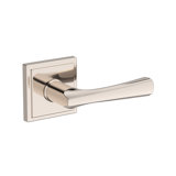 Wyndcliff Passage Lever with Stepped Square Rose in Satin Nickel