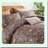 Vintage Floral Bliss 7-Piece Queen Comforter Set - Soft & Lightweight Bedding for All Seasons - Brown Floral Bed in a Bag Queen Size