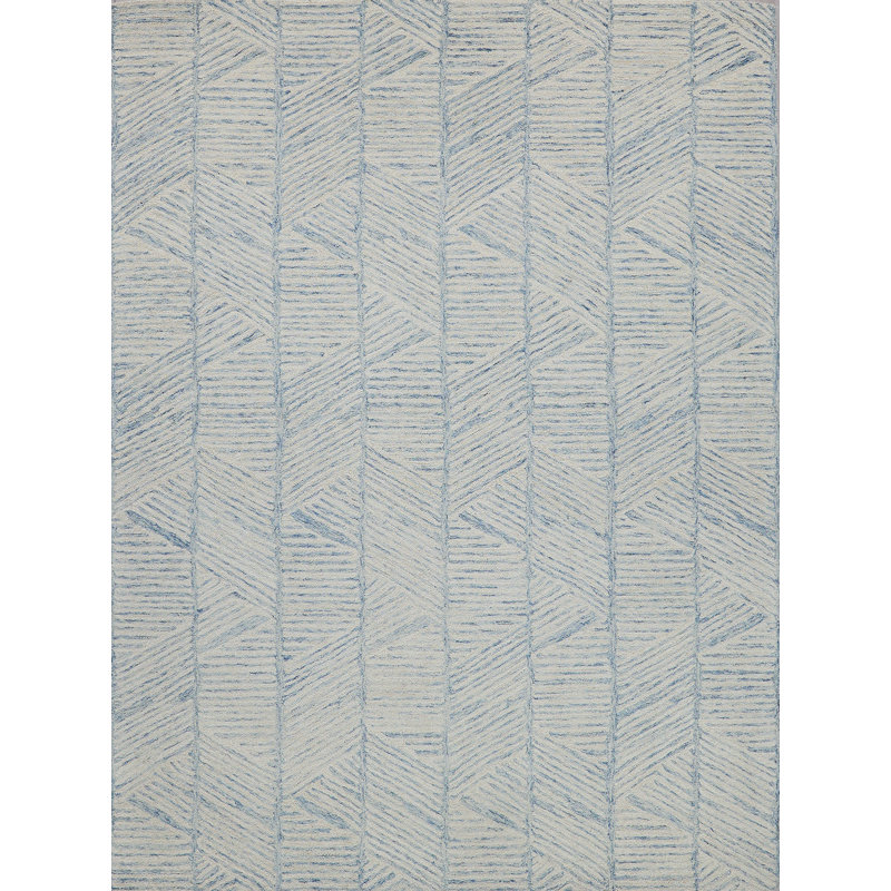 Kascata Handmade Geometric Area Rug, Rectangle 9' x 12'