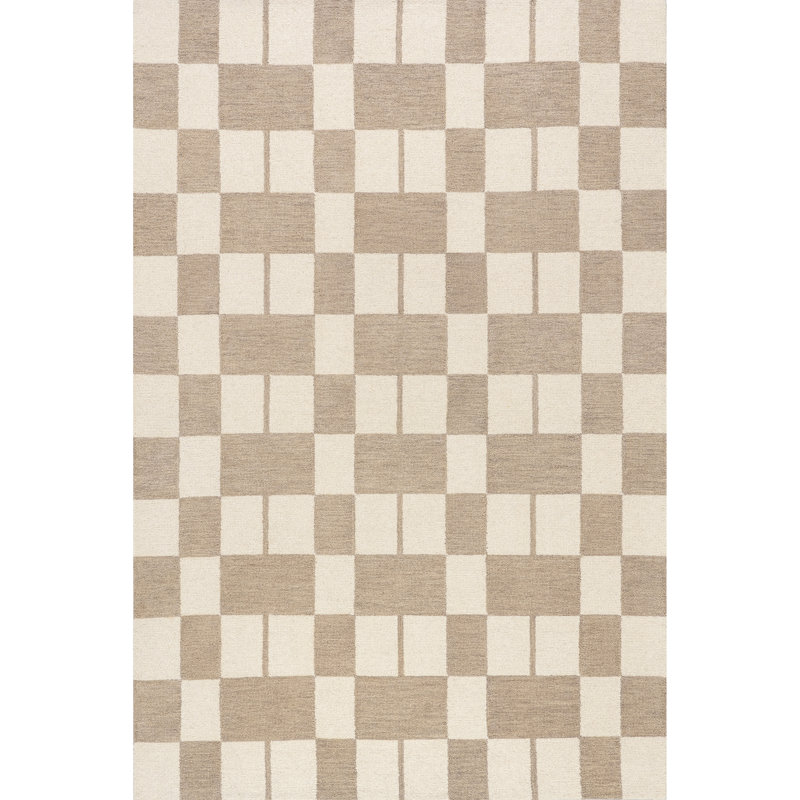 Caitlin Geometric Wool Area Rug, Rectangle 3' x 5'