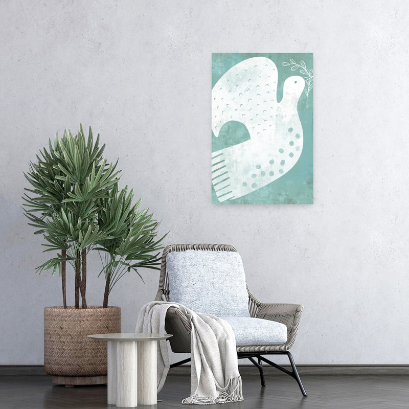 Art mural oiseau serein Peace Dove