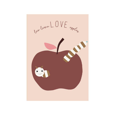 Love Apples Poster In Powder
