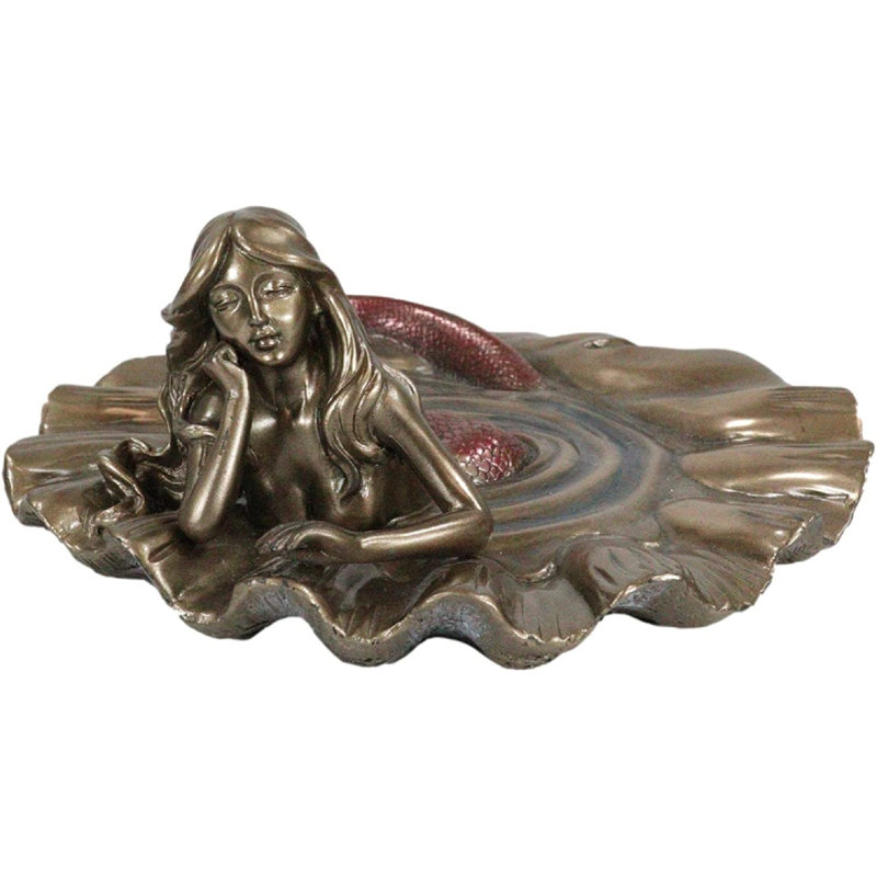 Figurine Dawndee sirène d'océan avec coquille d'huître géante