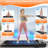 Walking Vibration Pad With 12% Incline & Handles,6 In 1 Foldable Under Desk Treadmill