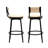 Set of 2 Bar Height Bar Stools-280161553