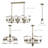 Derrick 5 - Light Steel Dimmable Chandelier-1680577467